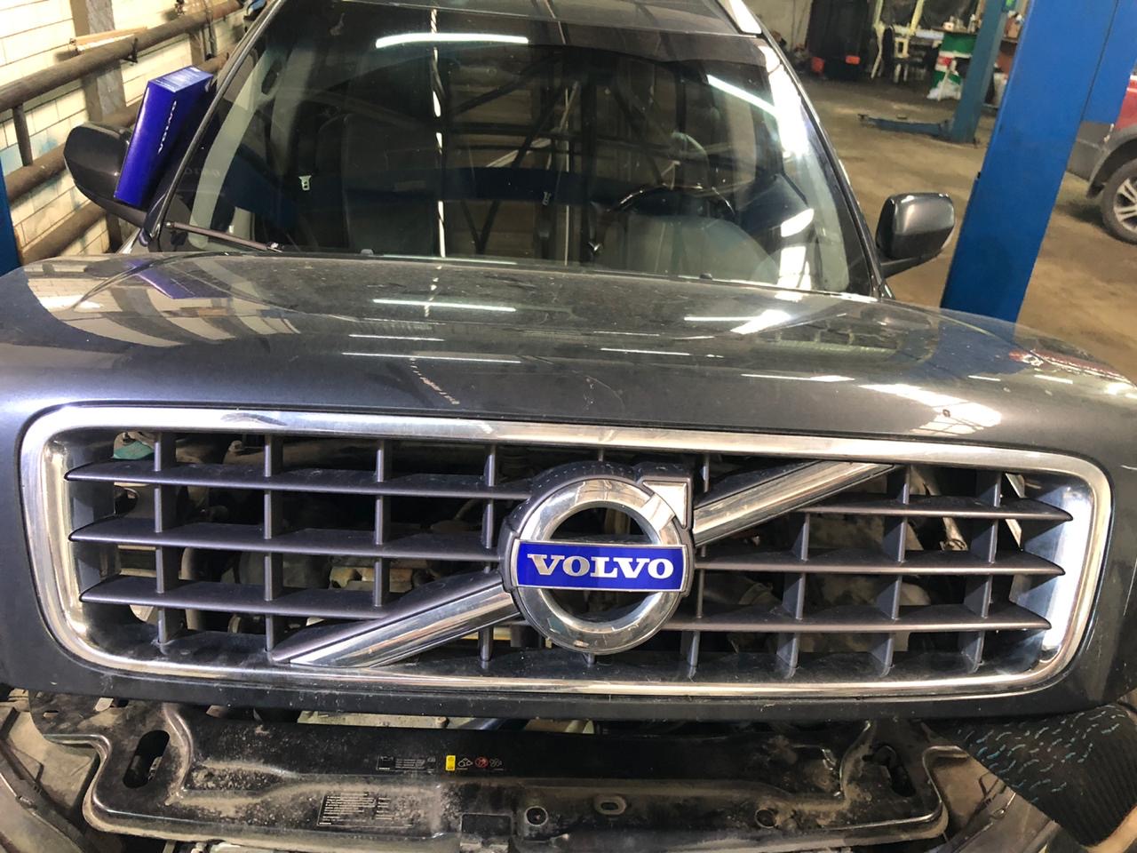 установка защитной сетки радиатора volvo