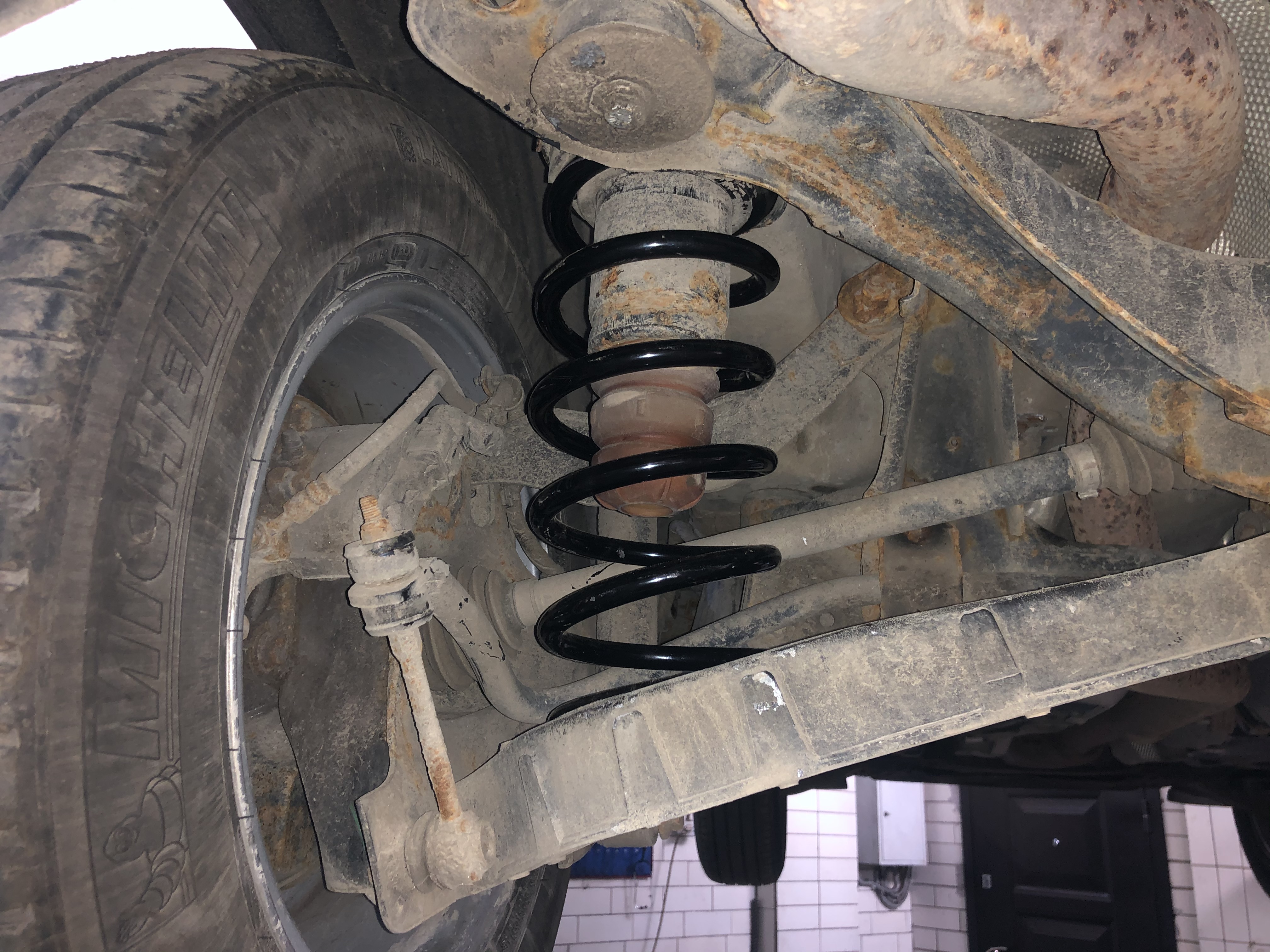 замена пружин подвески volvo