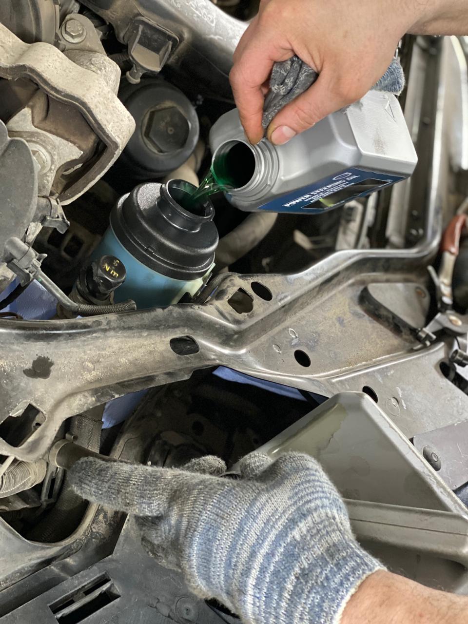 замена жидкости гур вольво