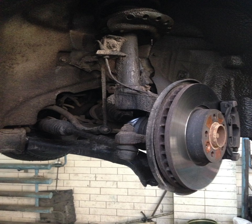 замена наконечника рулевой тяги