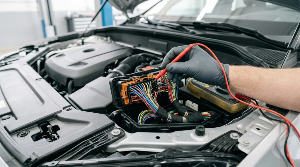 Проверка проводки и электрических соединений Ремонт электрики Volvo