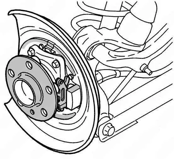 Схема задней колодки ручника Вольво