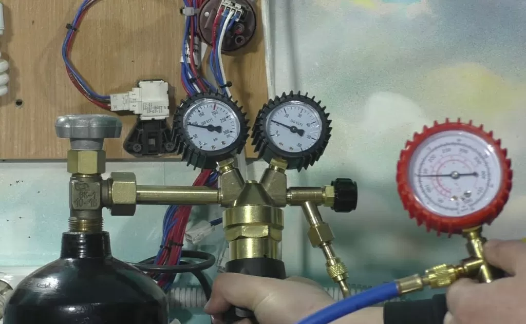 Опрессовка азотом